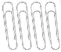 PAPER CLIPS, JUMBO, NONSKID, 1000/CT MAIN